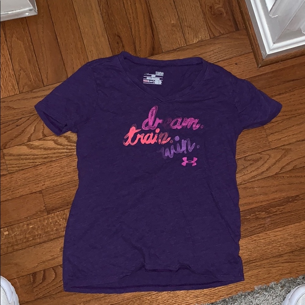 Purple Under Armour t shirt